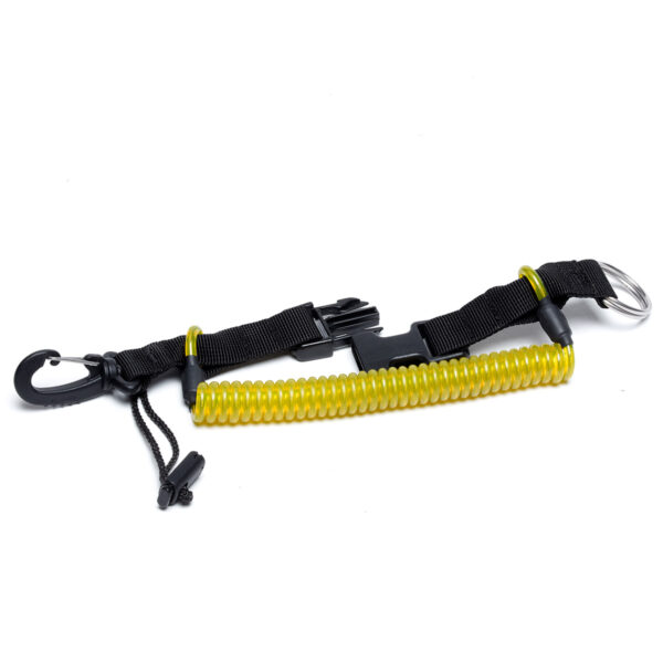 Spiral Cable with PU Carabiner